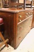 Art Deco Walnut Dresser with Bakelite Pulls, Minor Wear
