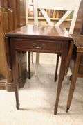 Colonial Revival Banded Mahogany Pembroke Table, Marks on Top