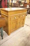 Lancaster Co. PA Ochre Grained Lift Lid Dry Sink