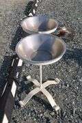 Wrought Iron and Stainless Steel Bird Bath