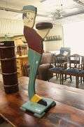 Vintage Folk Art Figural Dumbwaiter