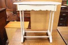 Painted Cottage Pine One Drawer Spool Table