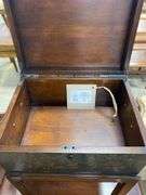 Modern Decorative Black Lacquer Trunk on Stand