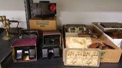 Collection of Vintage Antique Stereo Viewers & Cards