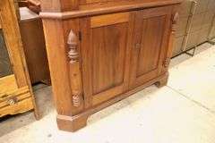 York County, Pennsylvania Federal Softwood Two Piece Corner Cupboard