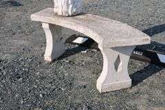 *NO STORAGE* Concrete Bench and Garden Sculptures