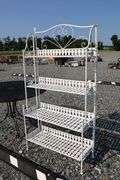 *NO STORAGE* Wrought Iron Patio Table and Shelf