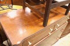 Art Deco Walnut Dresser with Bakelite Pulls, Minor Wear