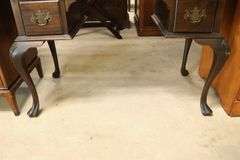 Colonial Revival Shell Carved Mahogany Vanity