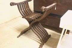 Part of an Anglo-Indian Savonarola Chair