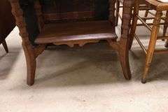Antique Golden Oak Lamp Table