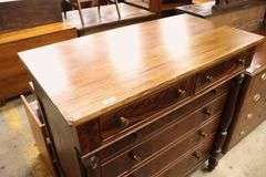 Colonial Revival Empire Style Mahogany Chest