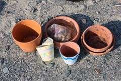 *NO STORAGE* 1566 Ship Weathervane, Propane Cooker and Pot, Flower Pots, Etc.