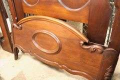 Victorian Carved Walnut Bed