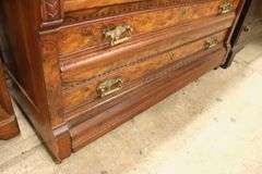 Victorian Marble Top Walnut Dresser