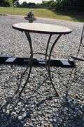 Wrought Iron and Mosaic Tile Bistro Set