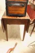 Antique Farmhouse Pine Drop Leaf Table