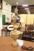 Italianate Giltwood Urn Form Lamp, As-Is