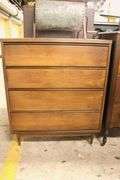 Broyhill Walnut and Laminate Four Drawer Chest