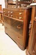Art Deco Walnut Dresser with Bakelite Pulls, Minor Wear