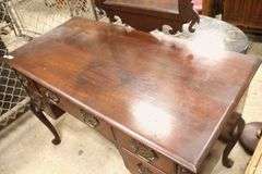 Colonial Revival Mahogany Vanity with Mirror