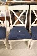 (6) Ethan Allen Directoire Style Painted Dining Chairs
