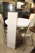 MCM Retro Laminate and Chrome Dining Table and Four Chairs