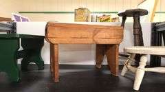 (4) Vintage Wooden Foot Stools