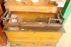 Lancaster Co. PA Ochre Grained Blanket Chest, Wear