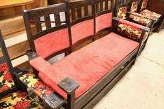 5pc Stickley Brothers Arts & Crafts Oak Parlor Set
