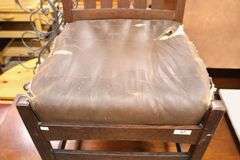 L. & J.G. Stickley Mission Oak Dining Chair in Original Condition (Seat Rough)