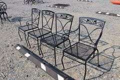 4 Wrought Iron Patio Chairs