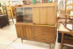 Broyhill Premier Sculptra MCM Walnut Server