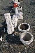 *NO STORAGE* Storm broken gazing ball, Concrete Lions, Bird Baths Etc.