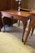 Colonial Revival Queen Anne Style Mahogany Tea Table