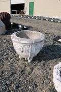 *NO STORAGE* Storm broken gazing ball, Concrete Lions, Bird Baths Etc.