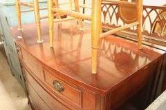 Depression Era Mahogany Bow Front Chest