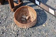 *NO STORAGE* Side Table and Basket