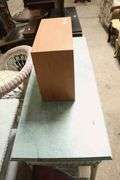 Painted Wicker Console