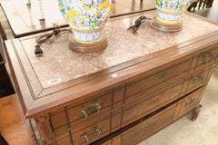 *NO STORAGE* Victorian Marble Top Walnut Dresser, Marble Broken