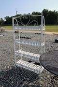 *NO STORAGE* Wrought Iron Patio Table and Shelf