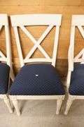 (6) Ethan Allen Directoire Style Painted Dining Chairs