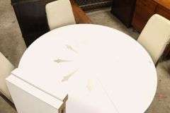 MCM Retro Laminate and Chrome Dining Table and Four Chairs