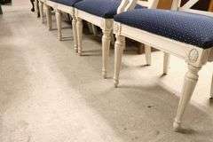 (6) Ethan Allen Directoire Style Painted Dining Chairs