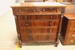 Colonial Revival Empire Style Mahogany Chest