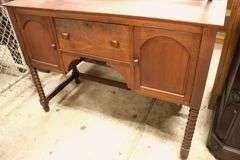 Colonial Revival Walnut Sideboard with Mirror