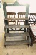 Antique Primitive Painted Plant Stand