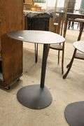 Pair Post Modern Metal Cocktail Tables