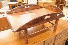 George III Mahogany Butler's Tray on Later Stand