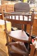 Victorian Walnut Corner Etagere